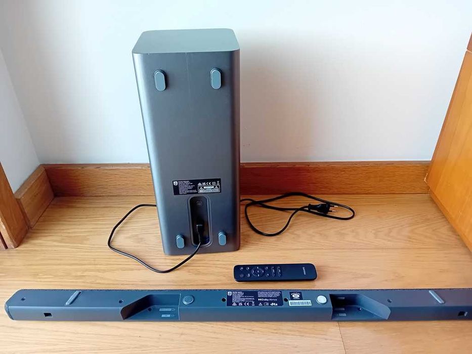 Soundbar Philips TAB6309/10 SubWoofer s/ fios Dolby Atmos 320W BT