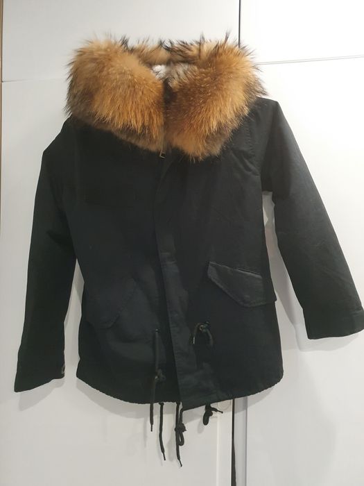 Parka z jenotem i królikiem