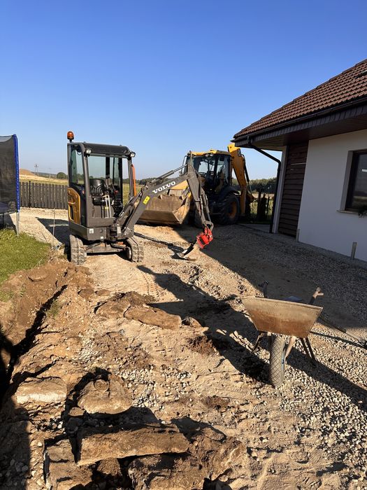 Wynajem minikoparka usługi  Lębork Gdynia Wejherowo Reda
