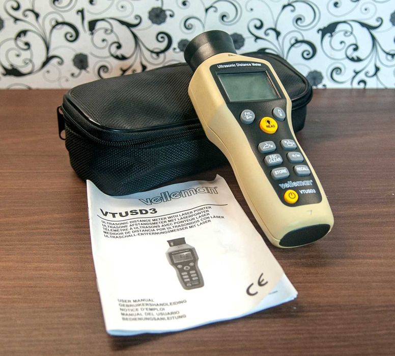 Medidor de distância ultrasónico Welleman VTUSD3 Profissional
