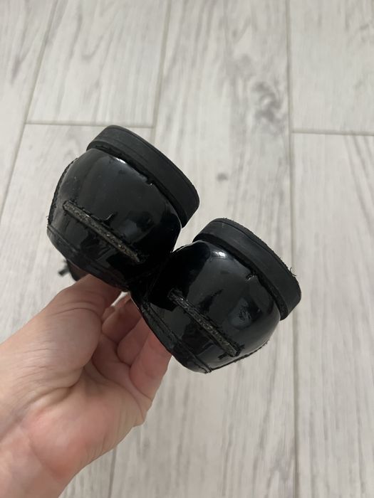 Чорні туфлі лофери лаковані Next, 10 розмір, 17 см ножка