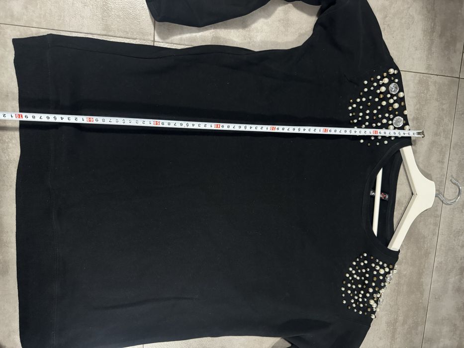 Bluza z pagonami perly
