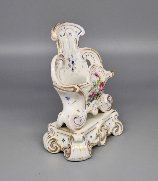 Stary Wazonik bogato zdobiony malowany sygnowany vintage