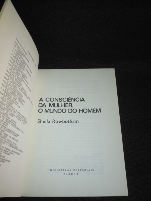 Livro A Consciência da Mulher O Mundo do Homem Sheila Rowbotham