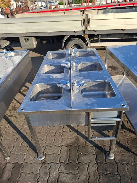 Szafka umywalkowa ze stali nierdzewnej