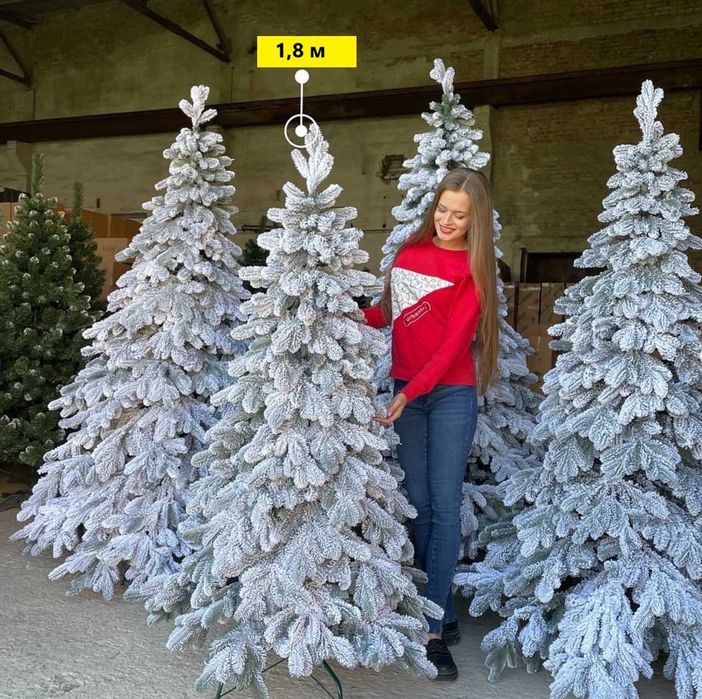 ‼️ Новогодняя елка искусственная литая, ель заснеженная. Видеообзор ‼️