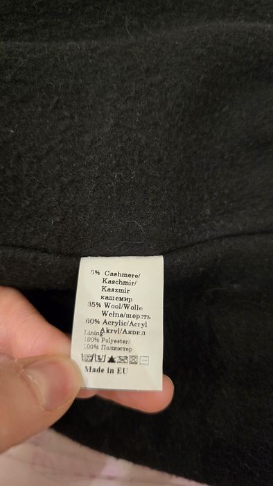 Czapka z kaszmirem i wełną La vitta khaki