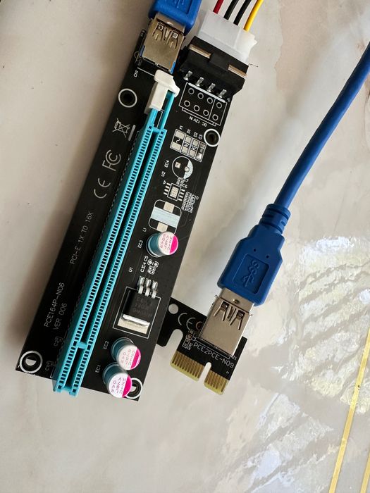 Pci-е x1 на x16 переходник