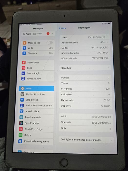 Ipad 5 geração 32gb