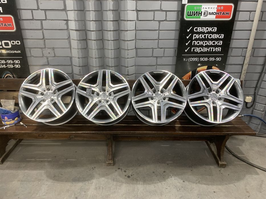 99 Оригинальные литые диски Mercedes-Benz W463 КУБИК  5/130 R20 Et50