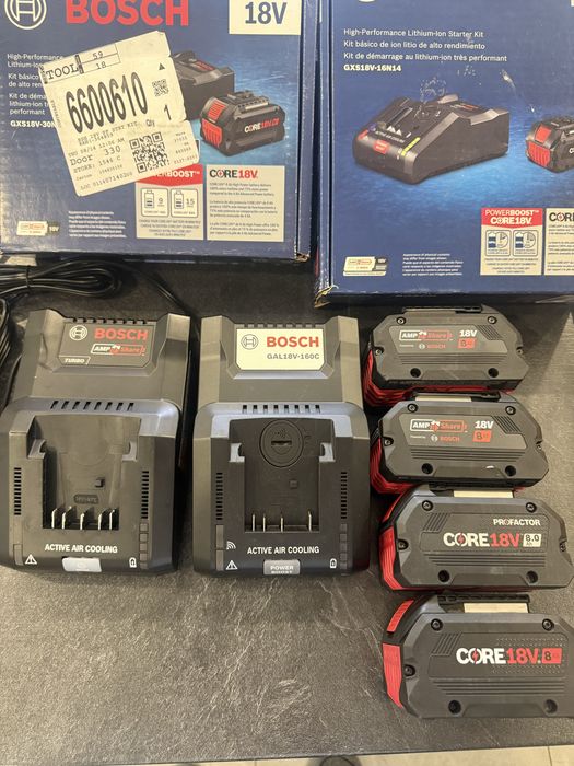 Акумулятор Bosch GBA 18V80 CORE 18V 8 Ah .Зарядне Bosch GAL18V-160C