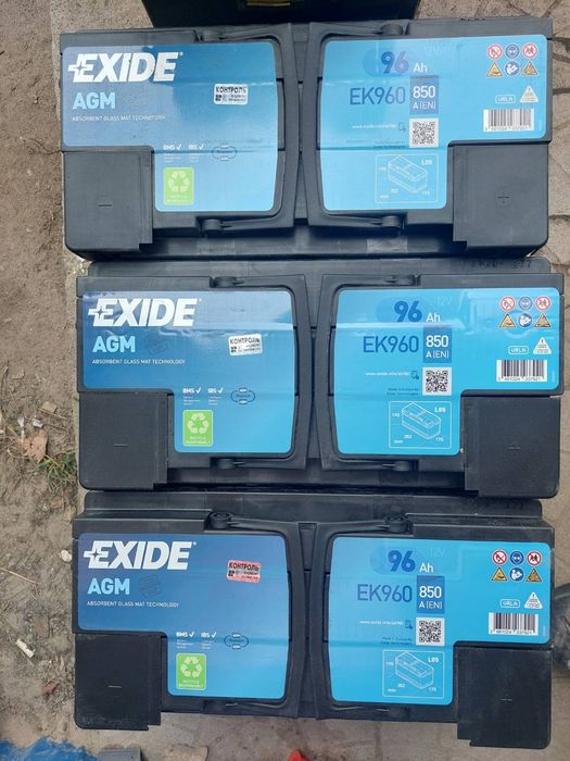Гелеві акумулятори EXIDE AGM 60-105AH