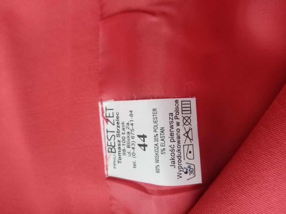 Elegancka Czerwona spódnica 42