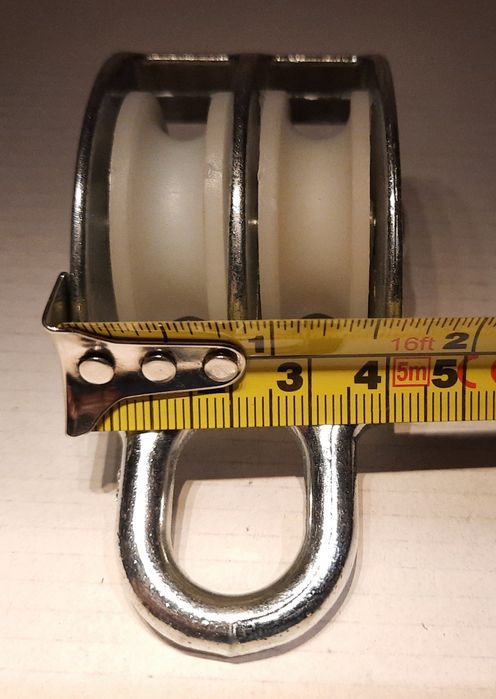 Bloczek nowy do lin podwójny 40mm