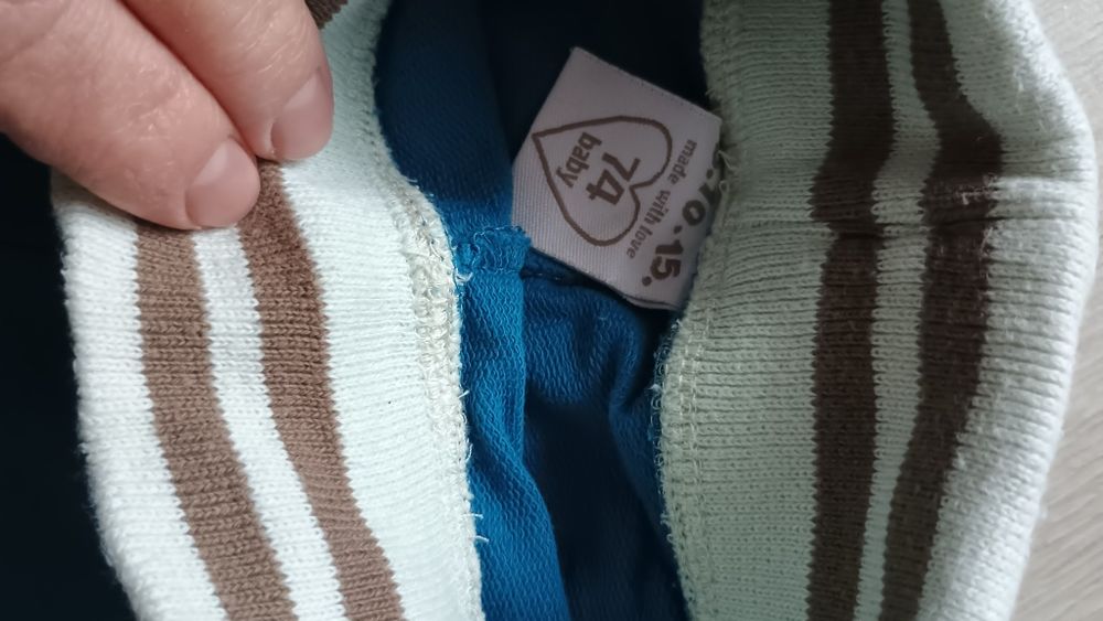 Spodnie dresowe chłopięce r 74 2 szt