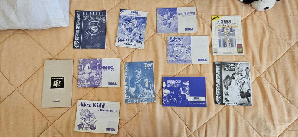 Manuais Gaming Nintendo 64, Master System, Mega Drive, Sega Saturn