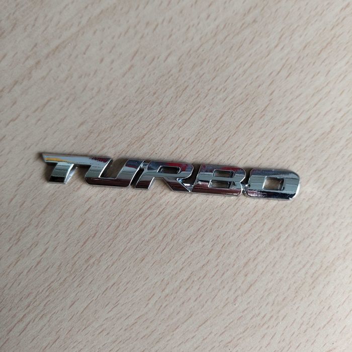 Adesivo Autocolante Carro TURBO em liga de metal