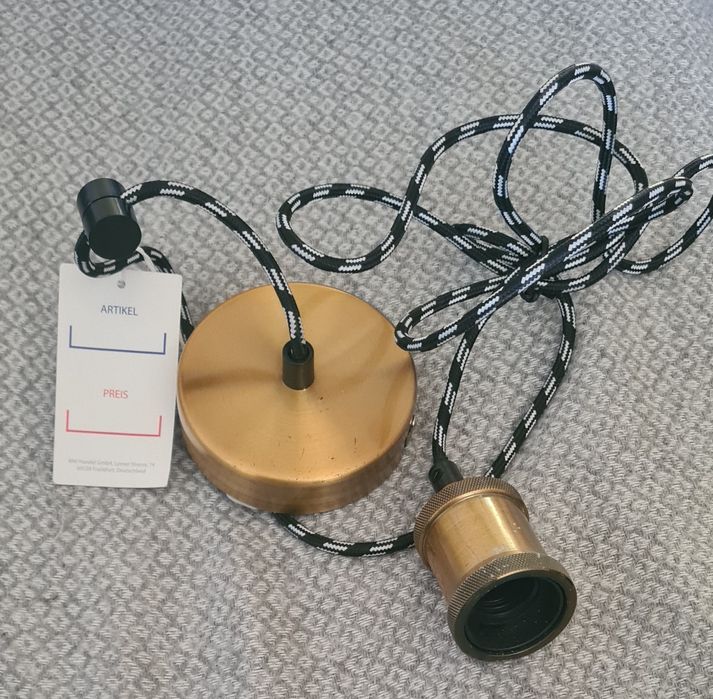 EMOS Oprawa lampy w kolorze mosiądzu