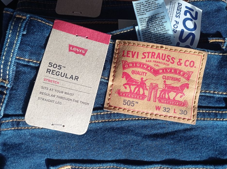 Spodnie jeans Levi's Strauss pełna rozmiarówka oryginał plus paragon