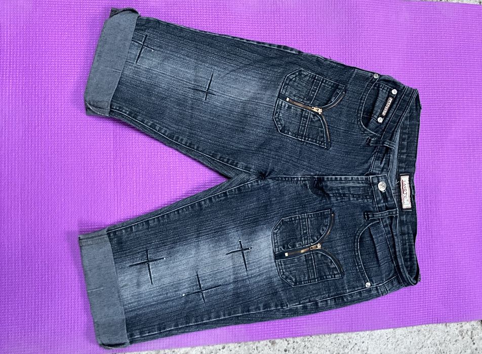 Vintage spodenki jeansowe goth