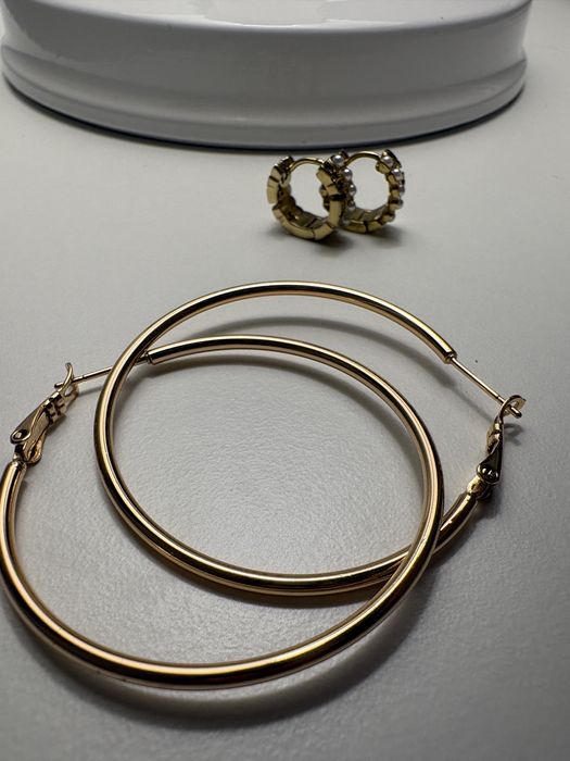 Kolczyki GUESS jak nowe! Perełki złote