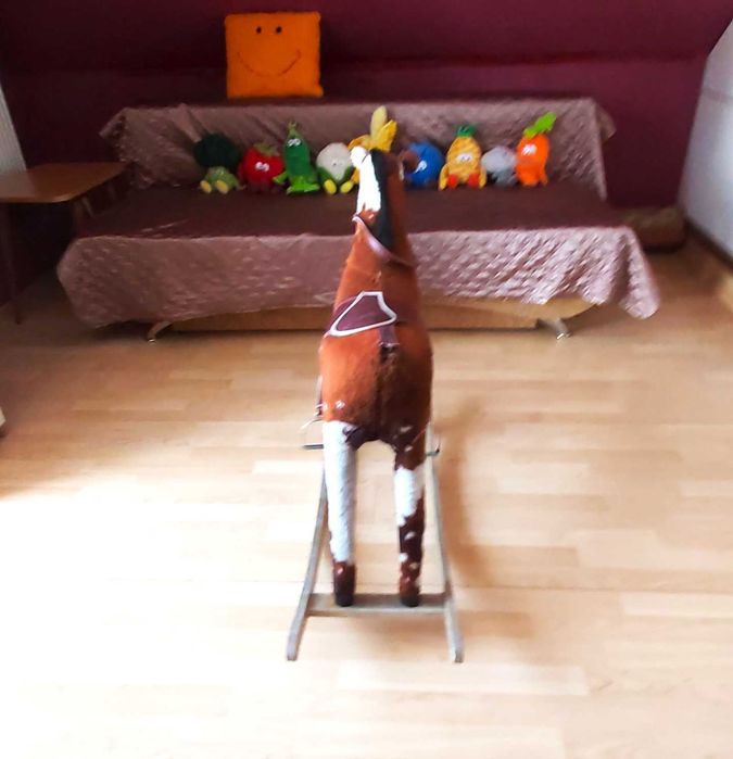 konik na biegunach dla dziecka 60 cm wysoki OKAZJA ! TRANSPORT GRATIS