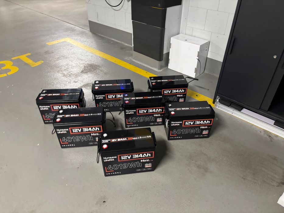 4 x Akumulator 314Ah MINI WattCycle  Smart z BT LiFePO4 12V 314Ah z bms 200A na magazyn 15kWh DIY ne celki
