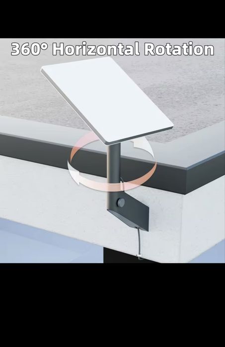 suporte de parede ou telhado ajustável para antena Starlink (Gen 3 / Mini).