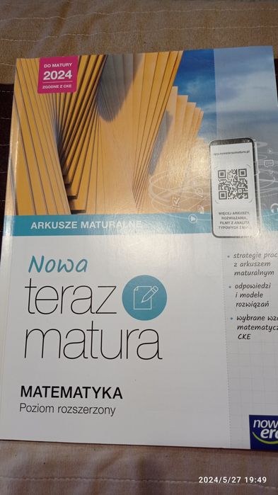Nowa teraz matura 2024 matematyka arkusze maturalne poziom rozszerzony