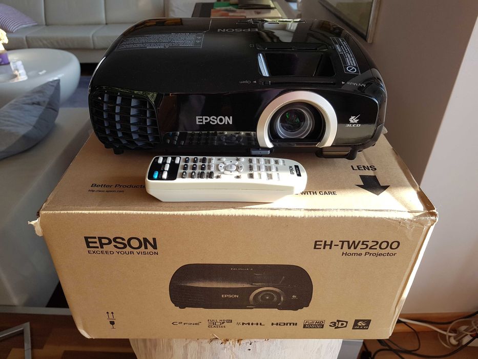 Projektor Epson EH-TW5200 FullHD okulary 3D nowa lampa 1-szy wł Gdańsk