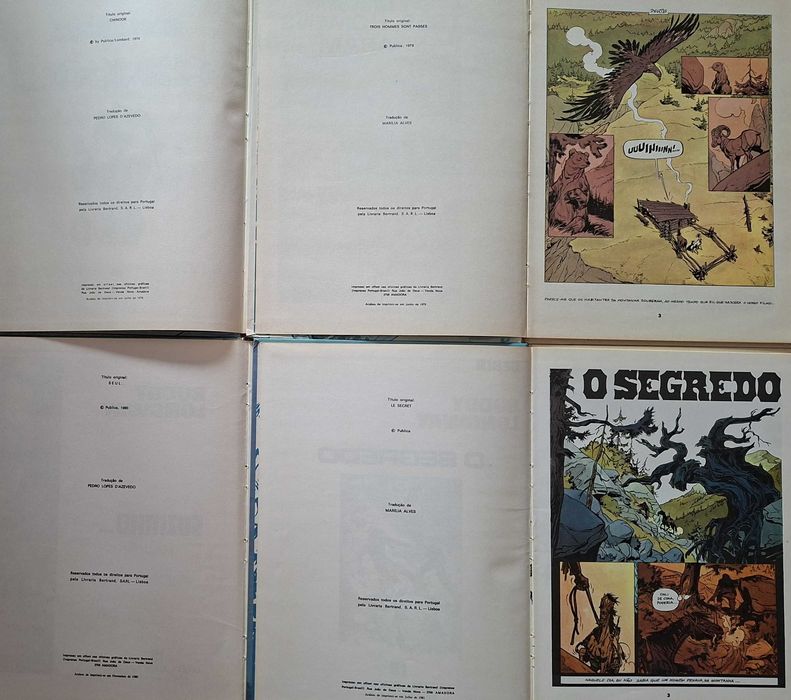 4 Livros de banda desenhada Buddy Longway, Livraria Bertrand - 1978/81