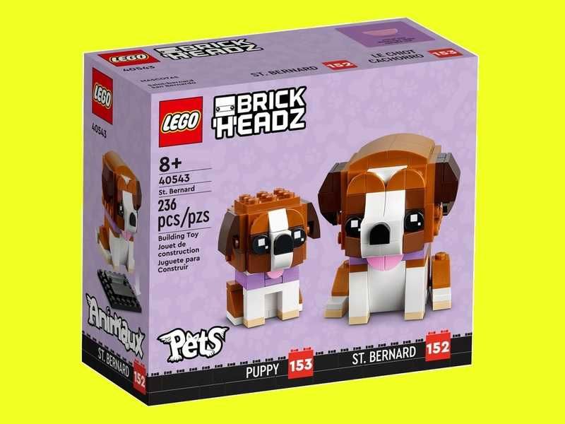 #nowe# Lego 40543 pies Bernardyn BrickHeadz Trójmiasto