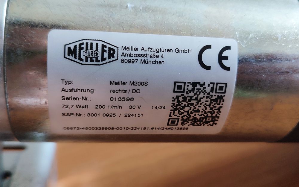 Двигун дверний M200S, Meiller