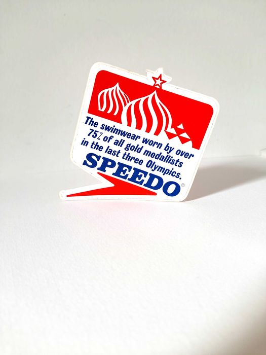 Autocolante Vintage Speedo Marca de Acessórios de Natação