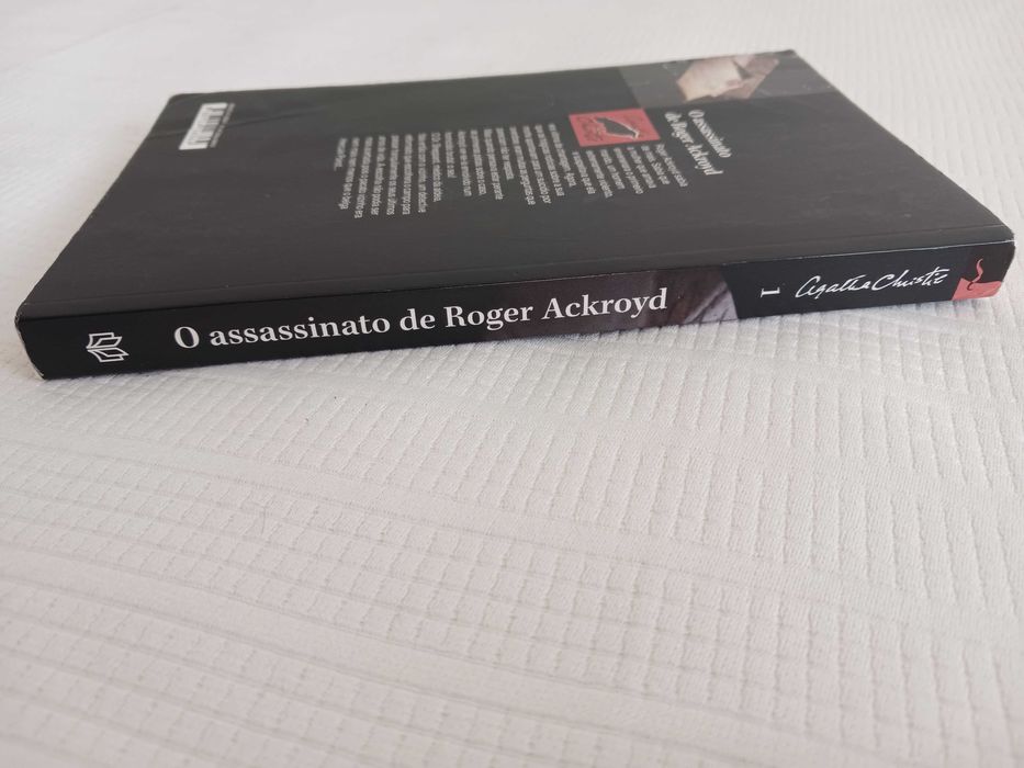 Livro O assassinato de Roger Ackroyd nº1, de Agatha Christie