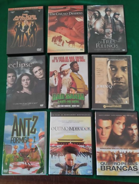 Grande variedade de DVDs