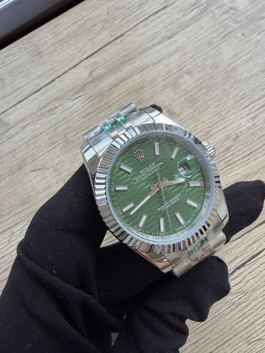 Rolex Datejust Green Honeycomb Dial