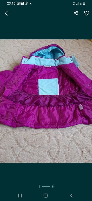 Зимняя термо куртка с полукомбезом