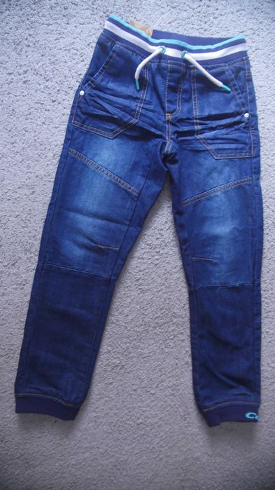 Spodnie jeansowe w stylu dresowym Cool Club 146 cm. NOWE