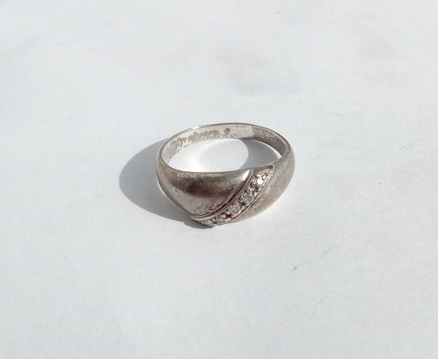 Перстень кольцо з камнями. Срібло 925 проба. Розмір 17. Вінтаж