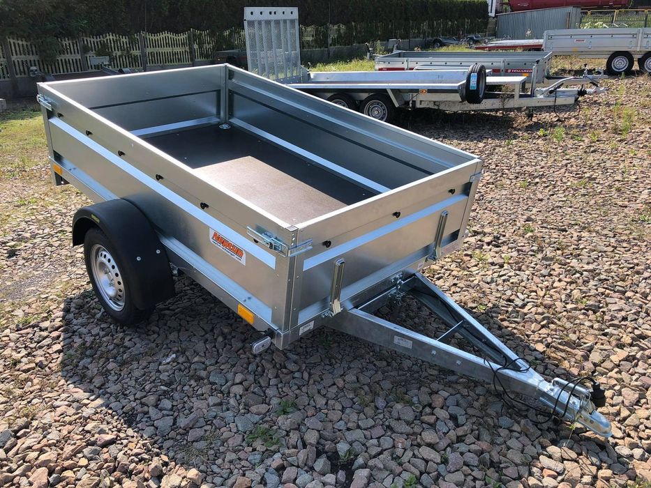 Neptun N7-210 PRR 210x129x45 AMORTYZATORY RESORY  Przyczepa lekka 750 DMC na kat. B rama spawana 210x129x45 DOSTAWA RATY