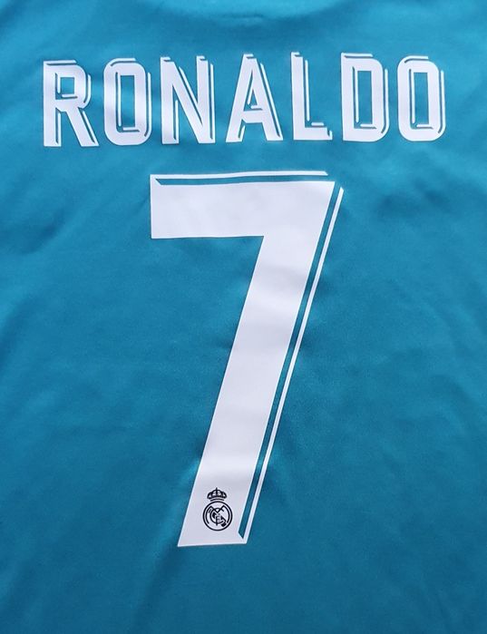 Komplet Piłkarski Real Madryt 2017/18 Dziecięcy Ronaldo 7 Krótki Rękaw