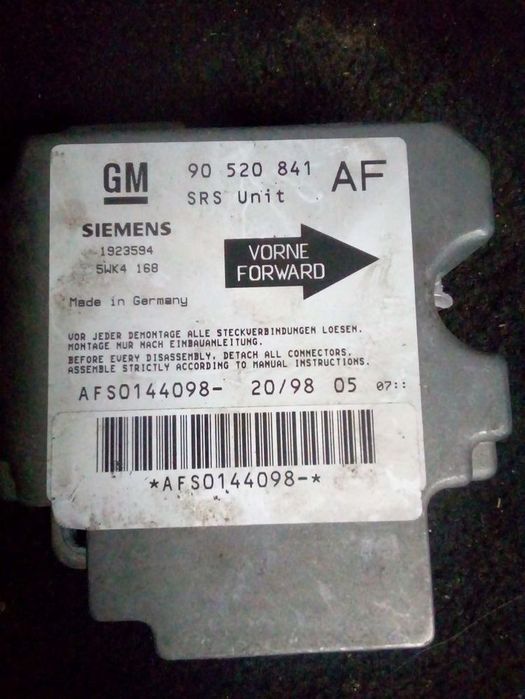 Centralina De Airbags Opel Astra G Hatchback (T98)