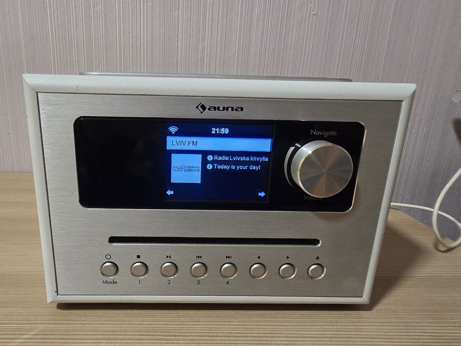 Радіо-інтернет Auna Silver Star CD Cube 10033004 WiFi/BT/CD/USB/AUX/FM