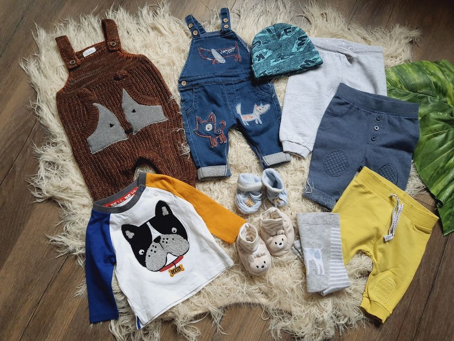 Комплект вещей на мальчика, штаны, комбинезон, лонгслив