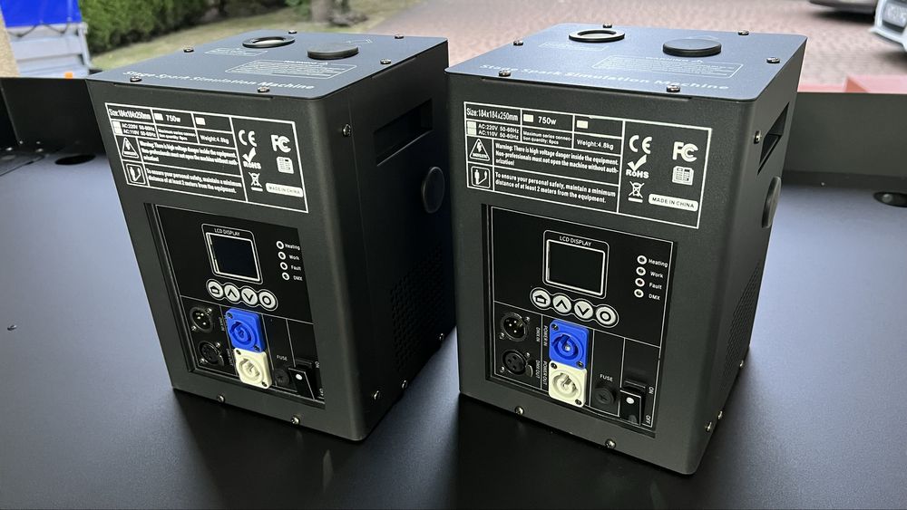 Wytwornica Iskier wyrzutnia maszyna efekt zestaw spark case fontanny