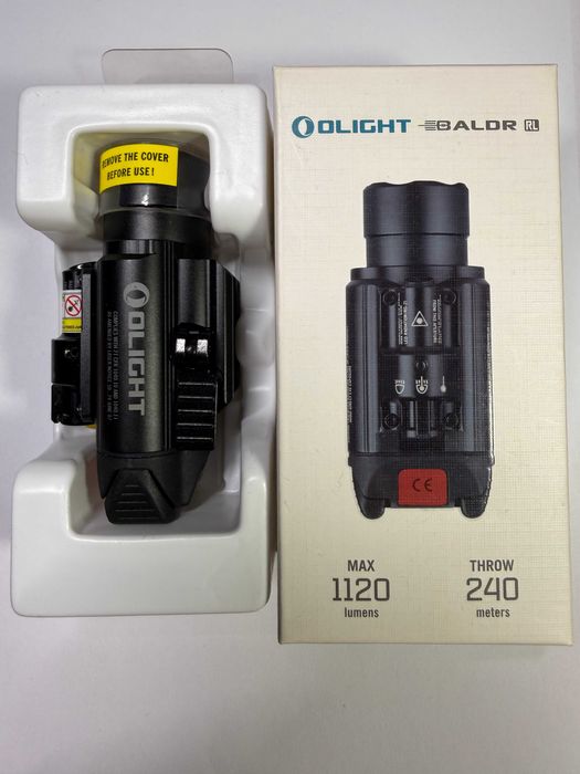 Ліхтар для зброї з ЛЦВ Olight Baldr RL для АК, AR15 на пікатінні