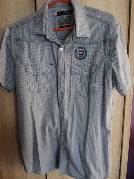 Koszula męska w kratkę slim fit