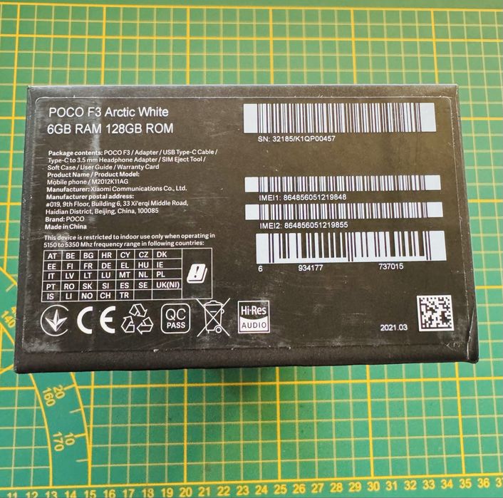 Telefon POCO F3 128 GB Nowa Bateria
