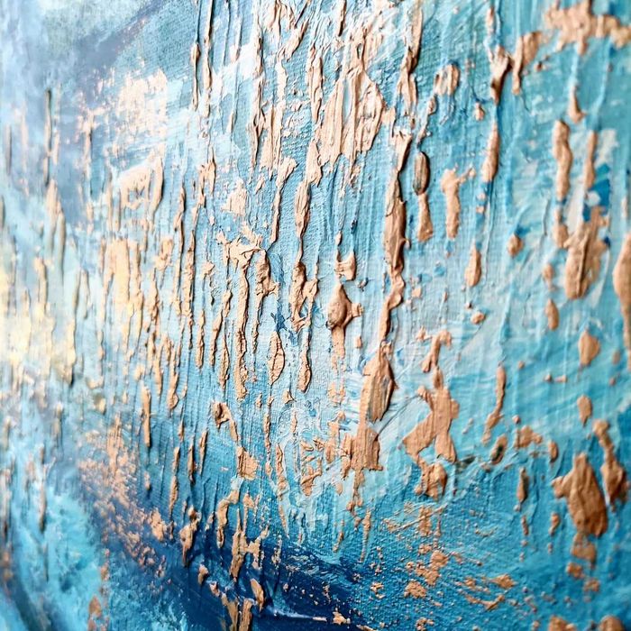 Abstrakcja autorski nowoczesny obraz akryle na płótnie 60x60cm